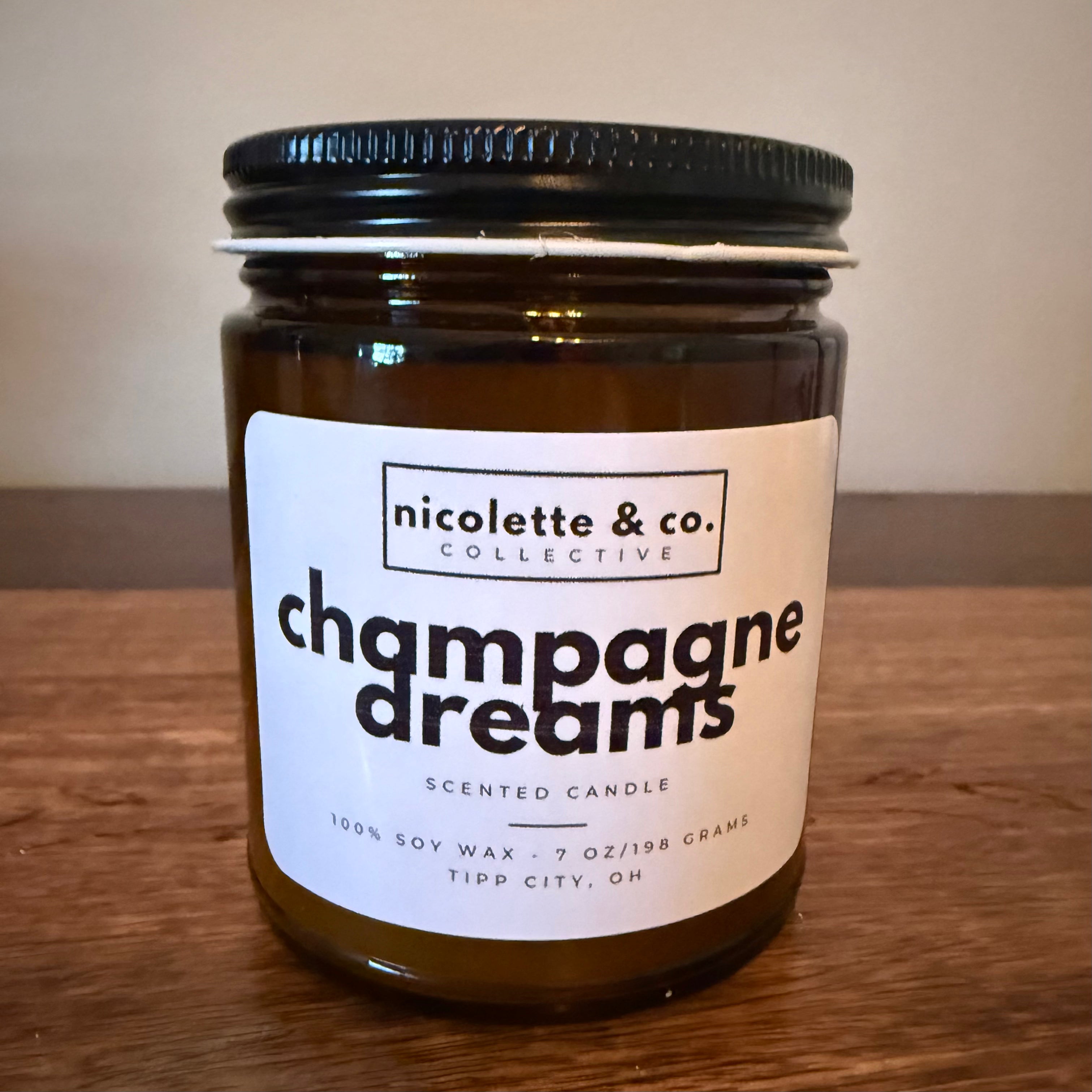 champagne dreams candle