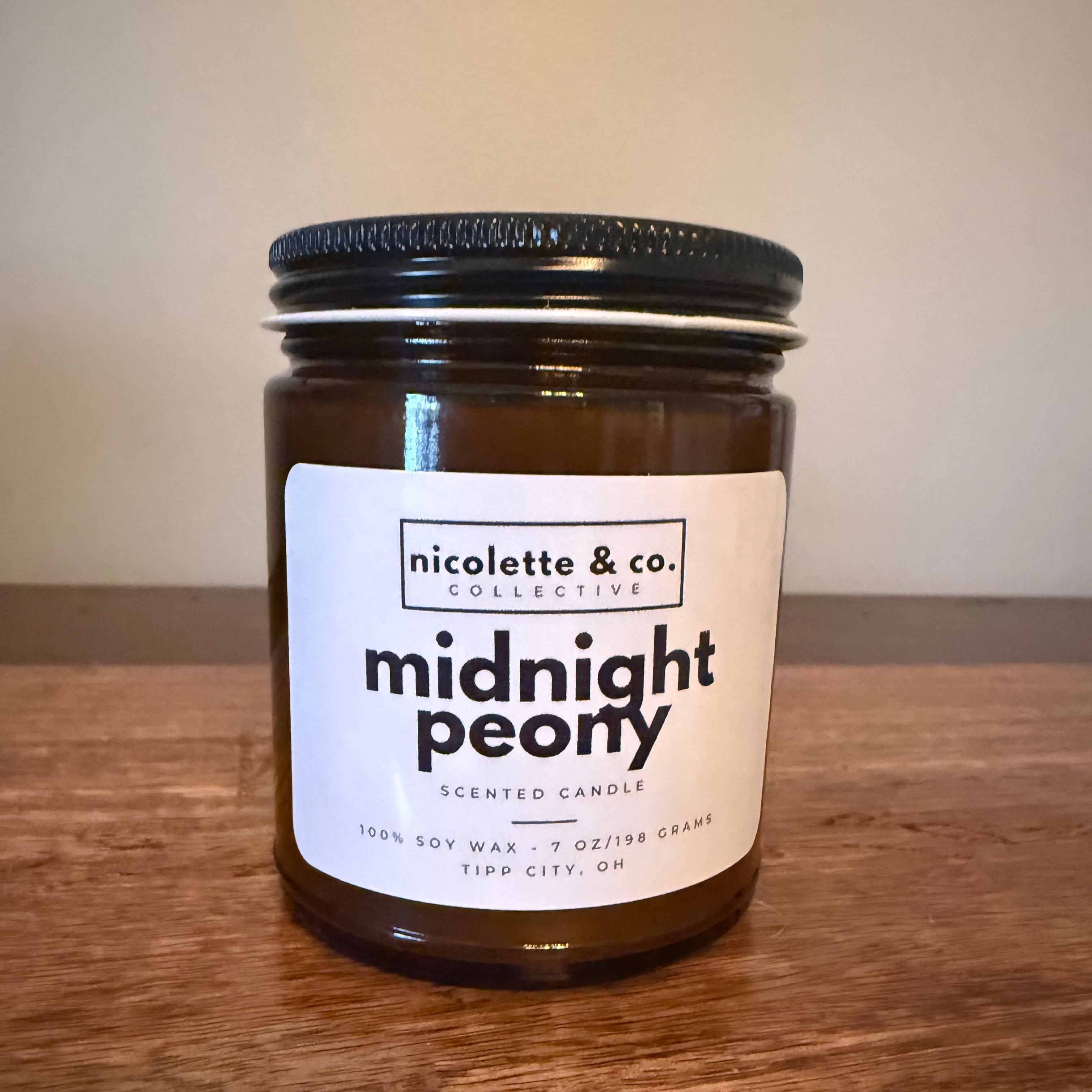 midnight peony candle