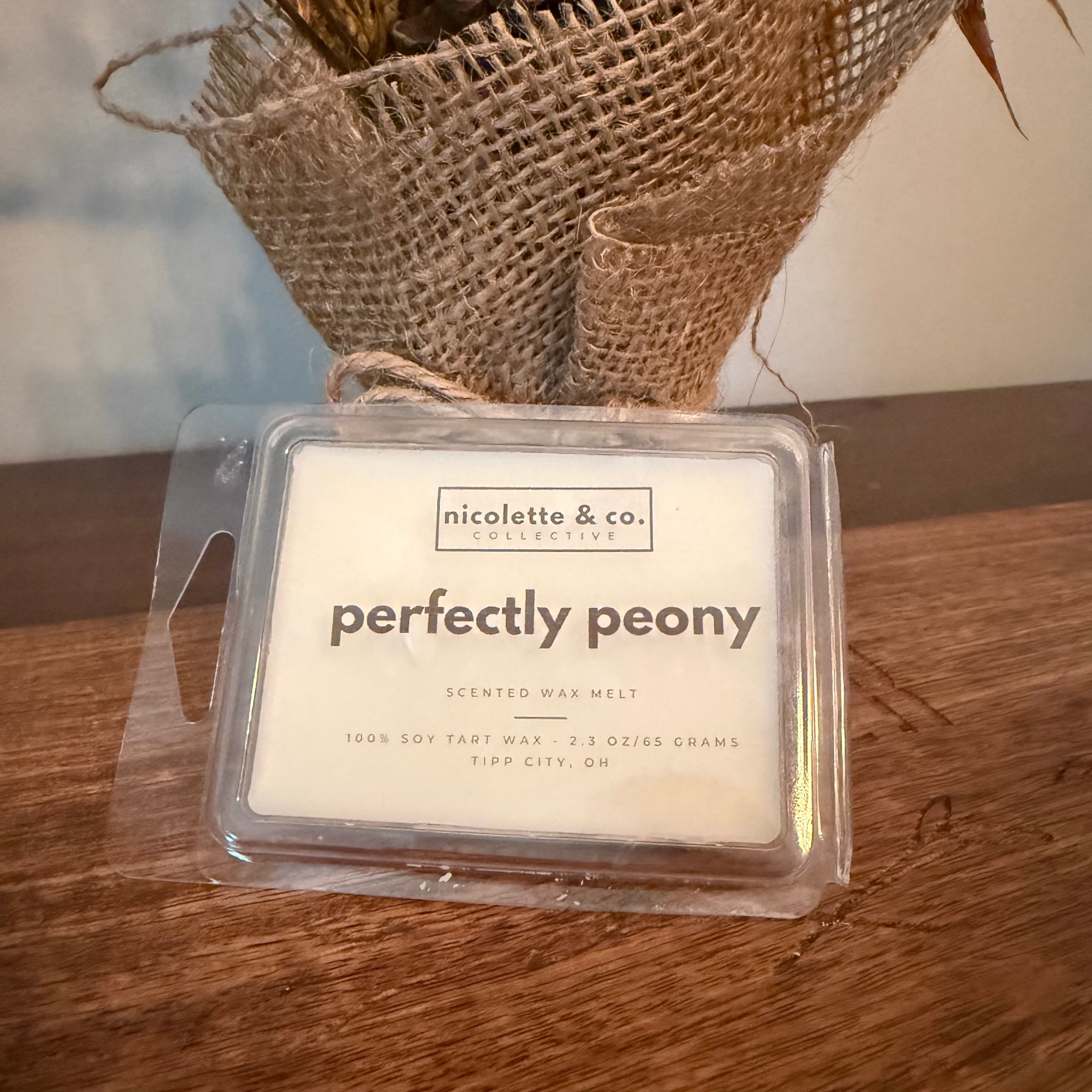 perfectly peony wax melt