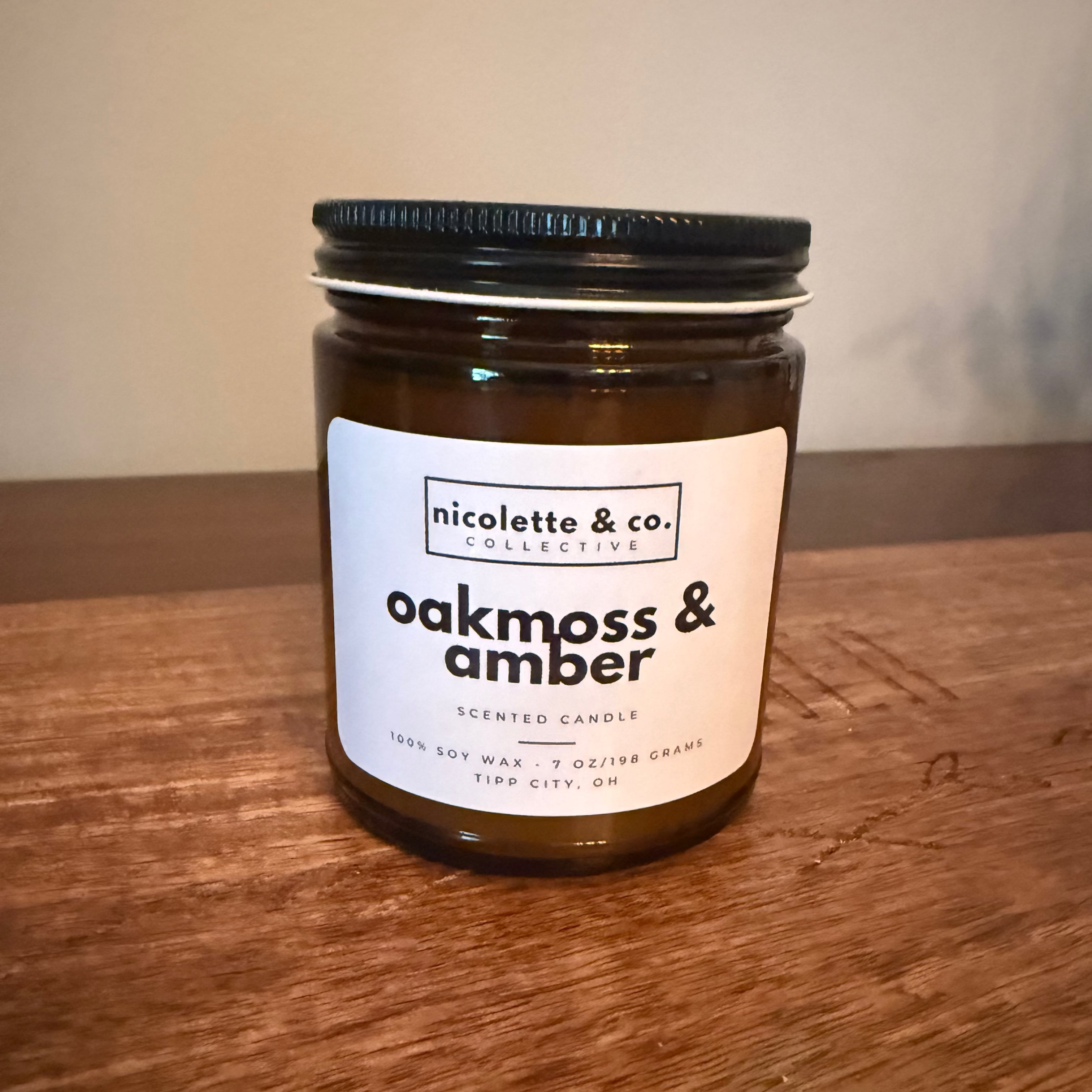 oakmoss & amber candle