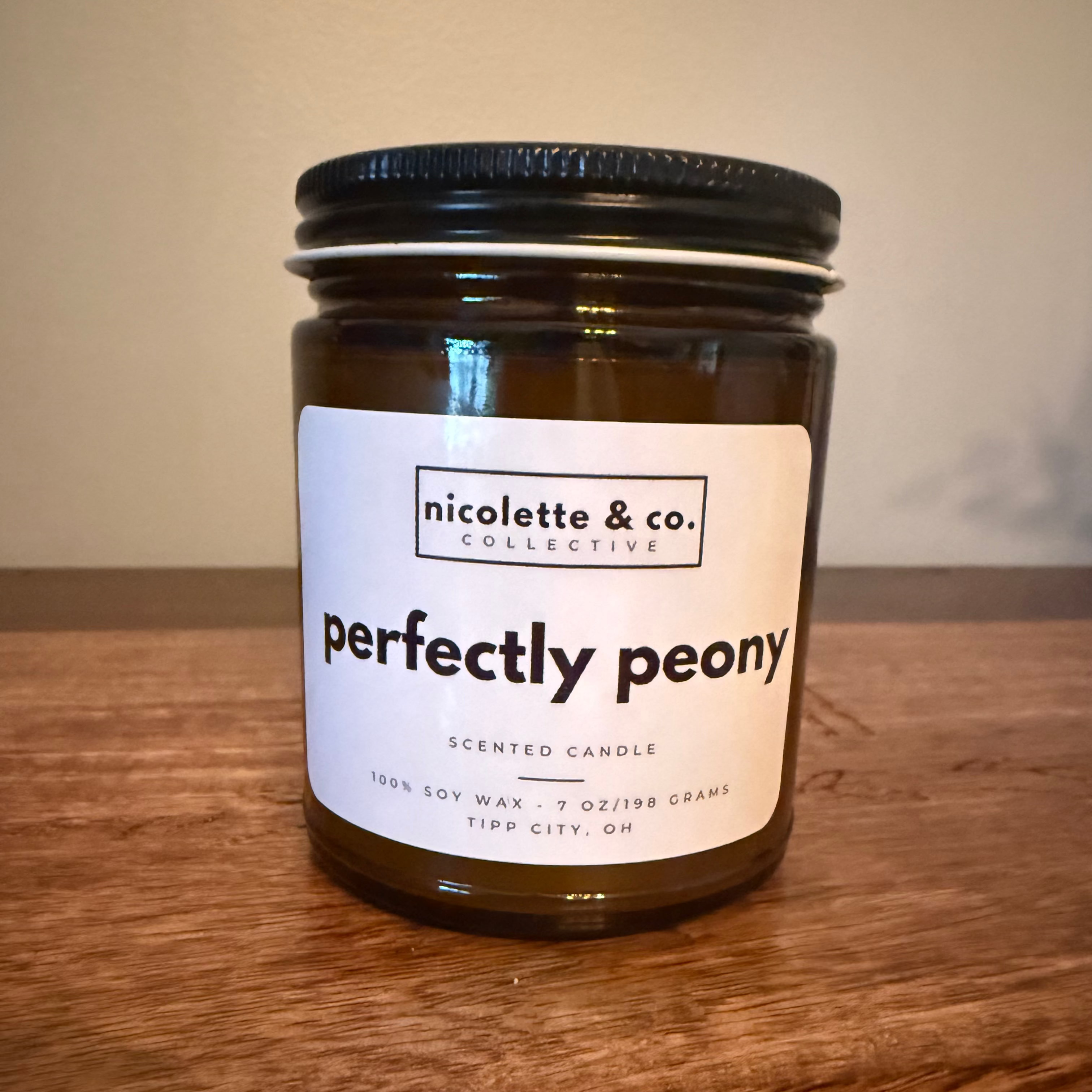 perfectly peony candle